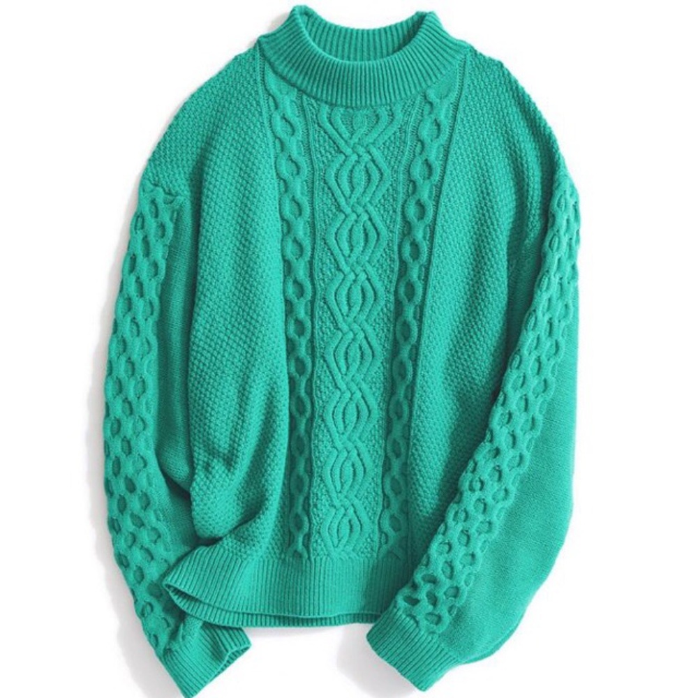 Urban Outfitters Cable Knit High Neck Warm Sweater